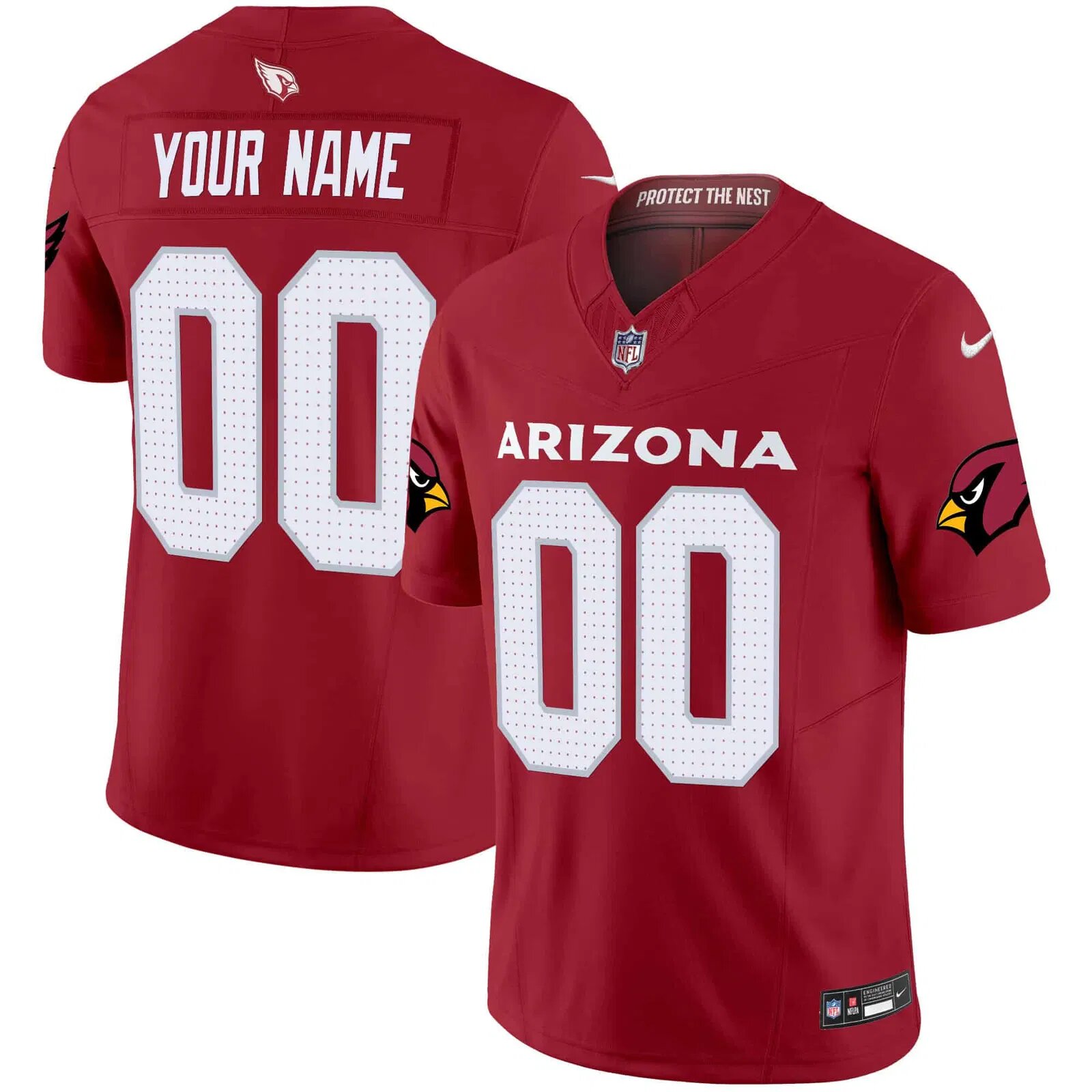 Men Arizona Cardinals Red Nike 2024 Vapor Limited Custom NFL Jersey